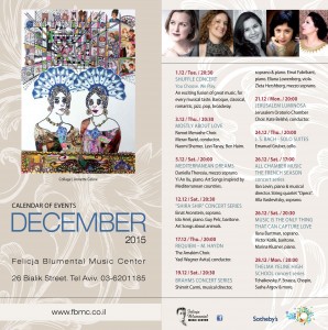 Calendar of Events, December 2015